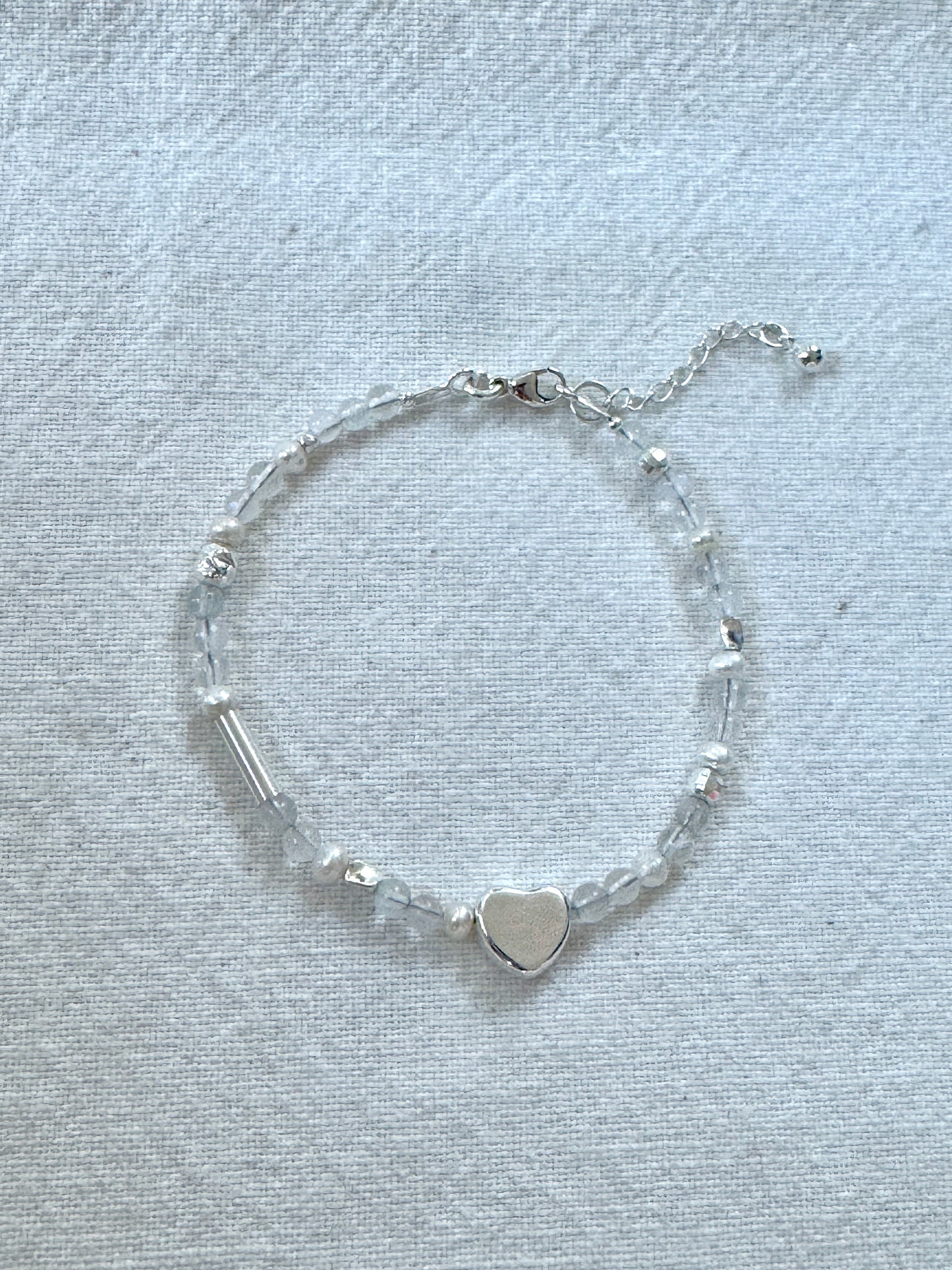 Moonstone Silver Bracelet – Handcrafted by Jenlet