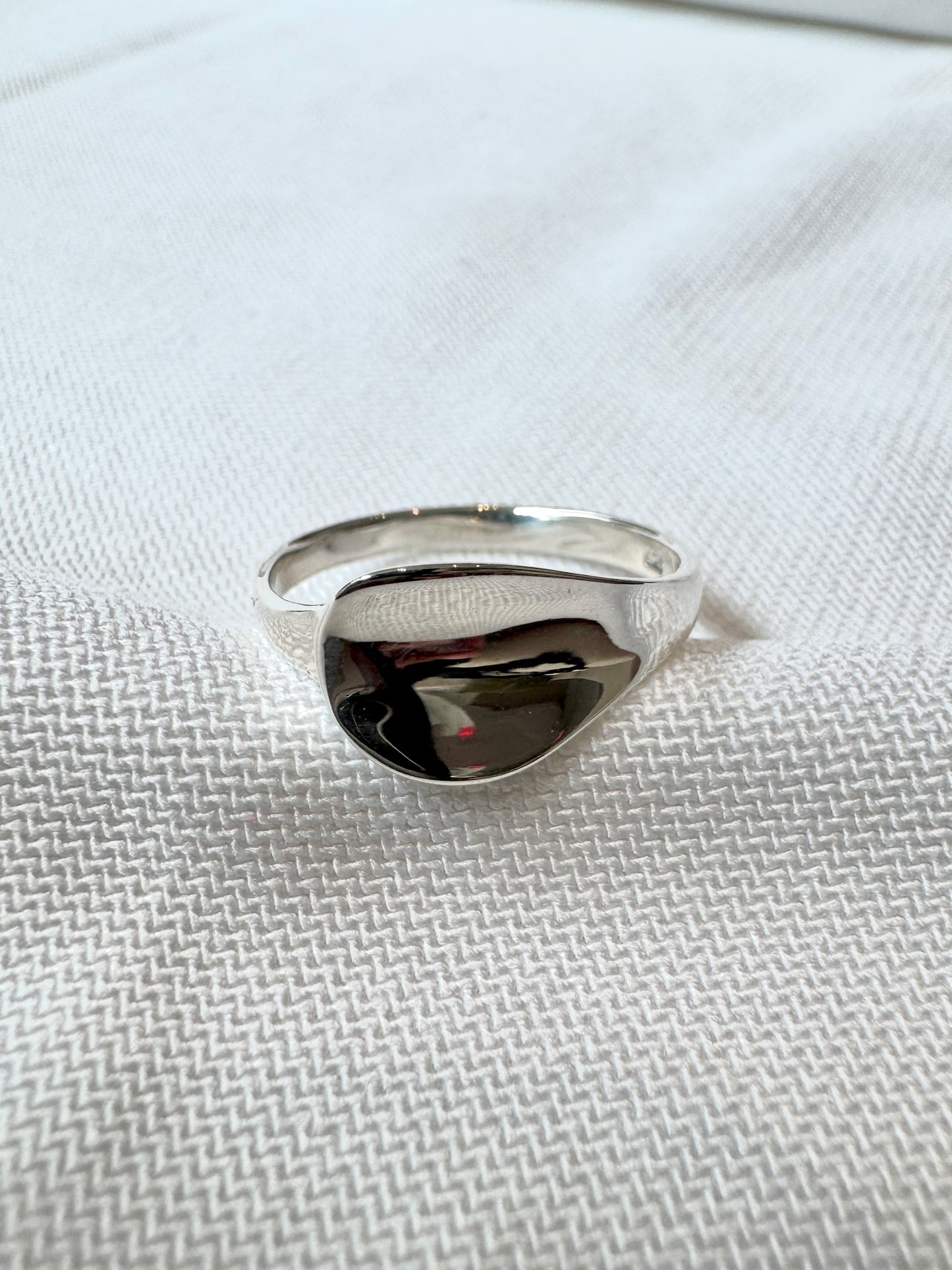 Chunky Wave Silver Ring | Minimalist Statement Ring