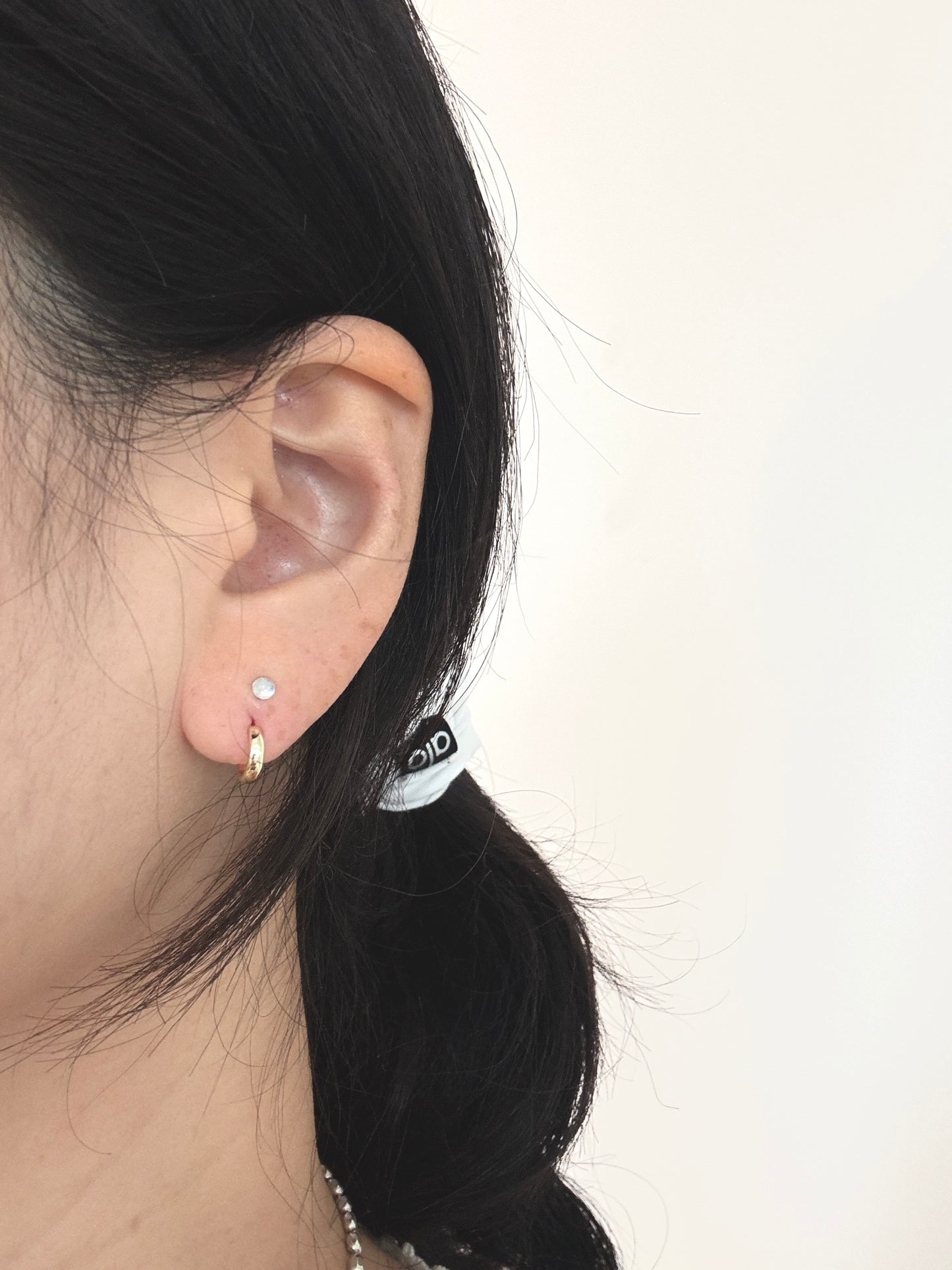 5mm bold round Silver Stud Earrings