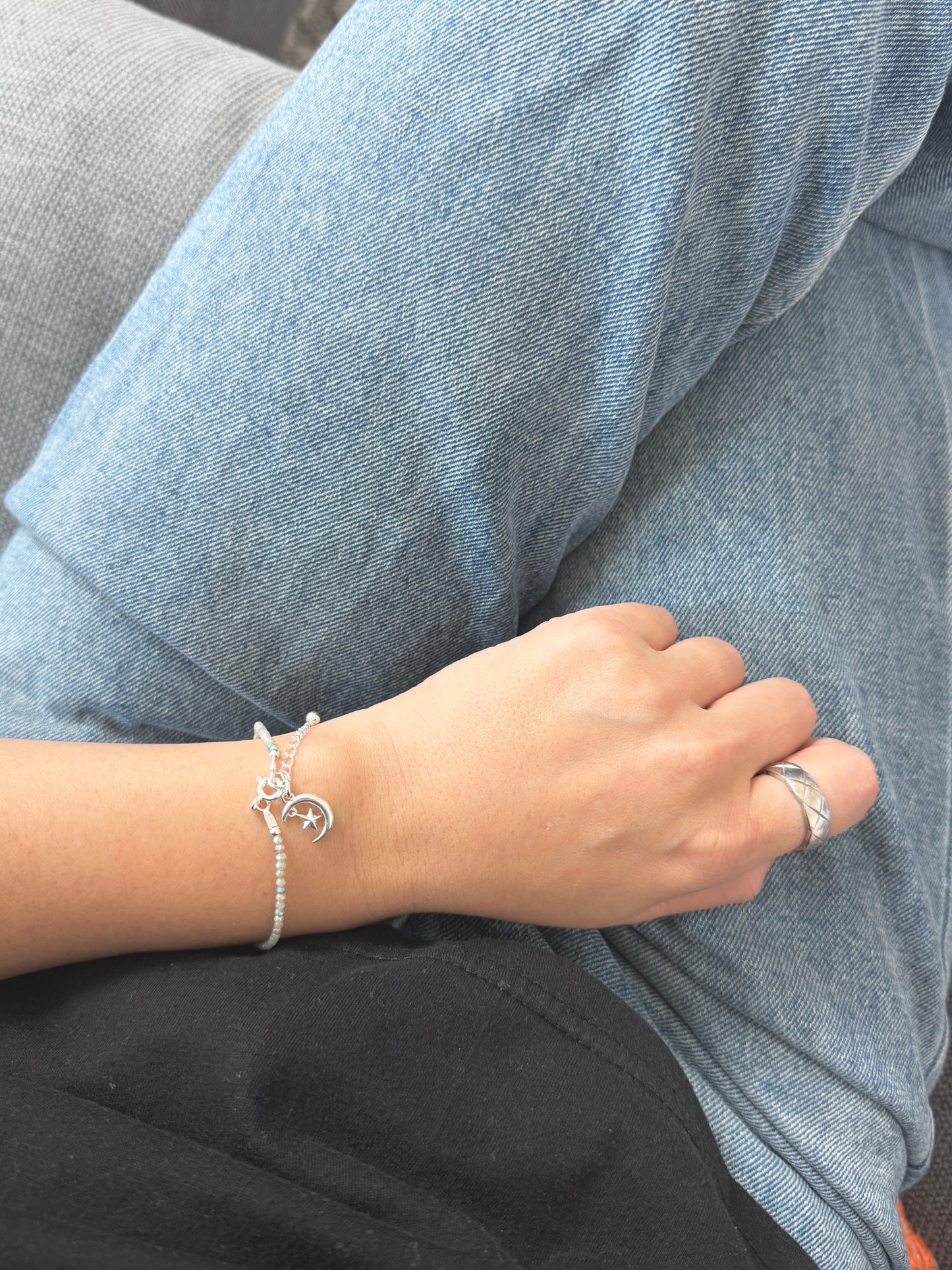Labradorite Moon & Star Bracelet – by Jenlet