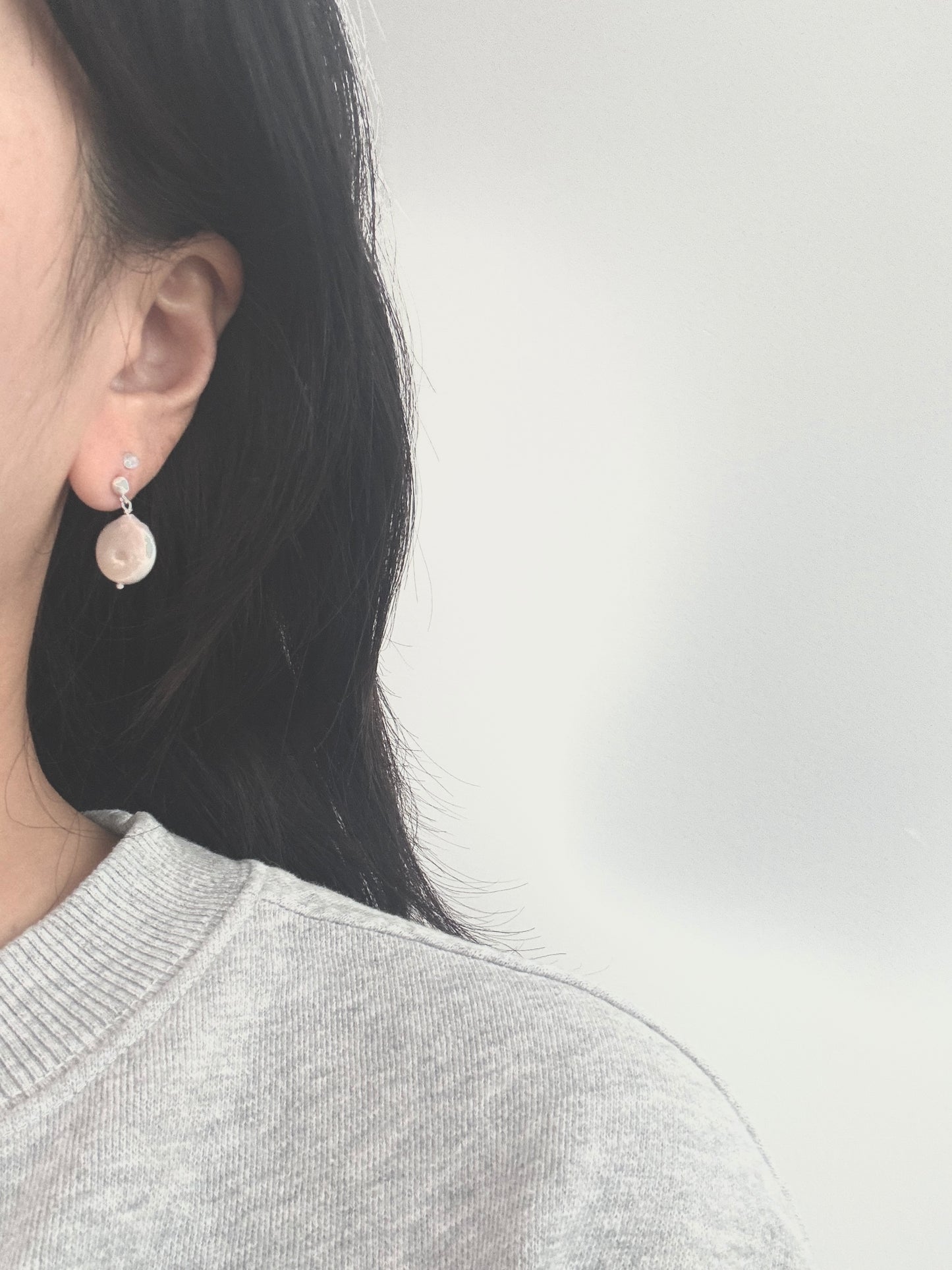 ✧ Coin Pearl Dangle Earrings – by Jenlet