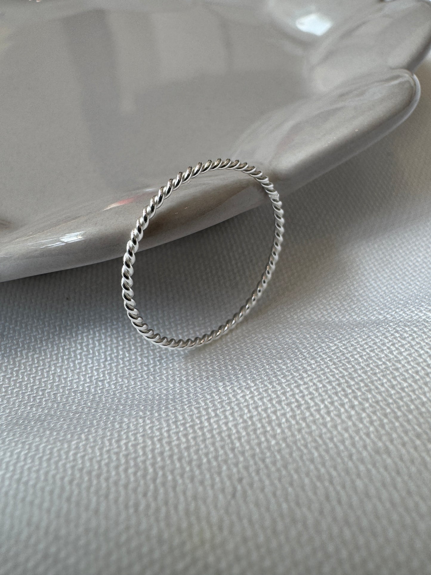 1mm Thin Sterling Silver Ring | Dainty Stacking Band | Minimalist Everyday Ring | Layering Ring for Women