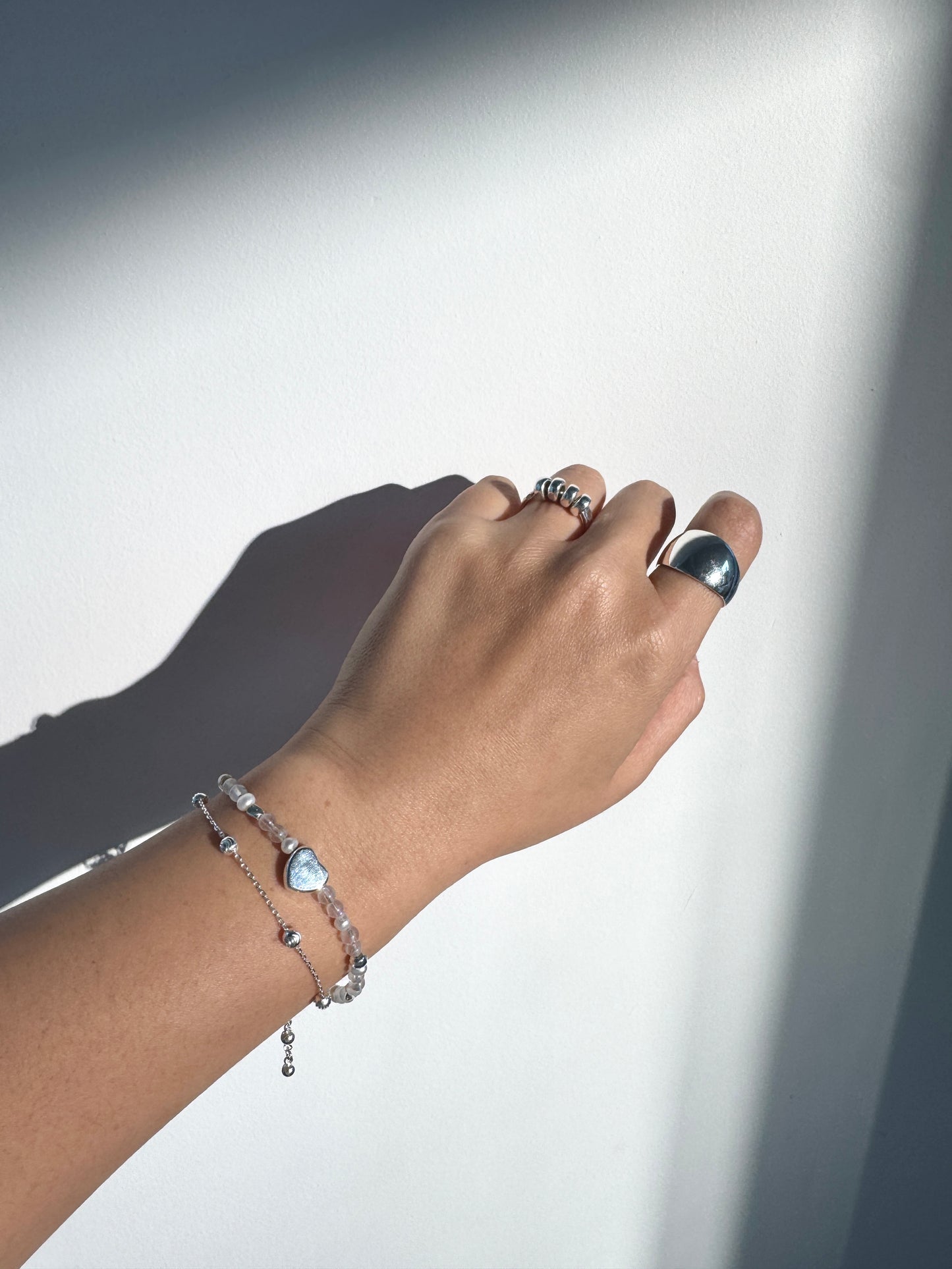 Moonstone Silver Bracelet – Handcrafted by Jenlet