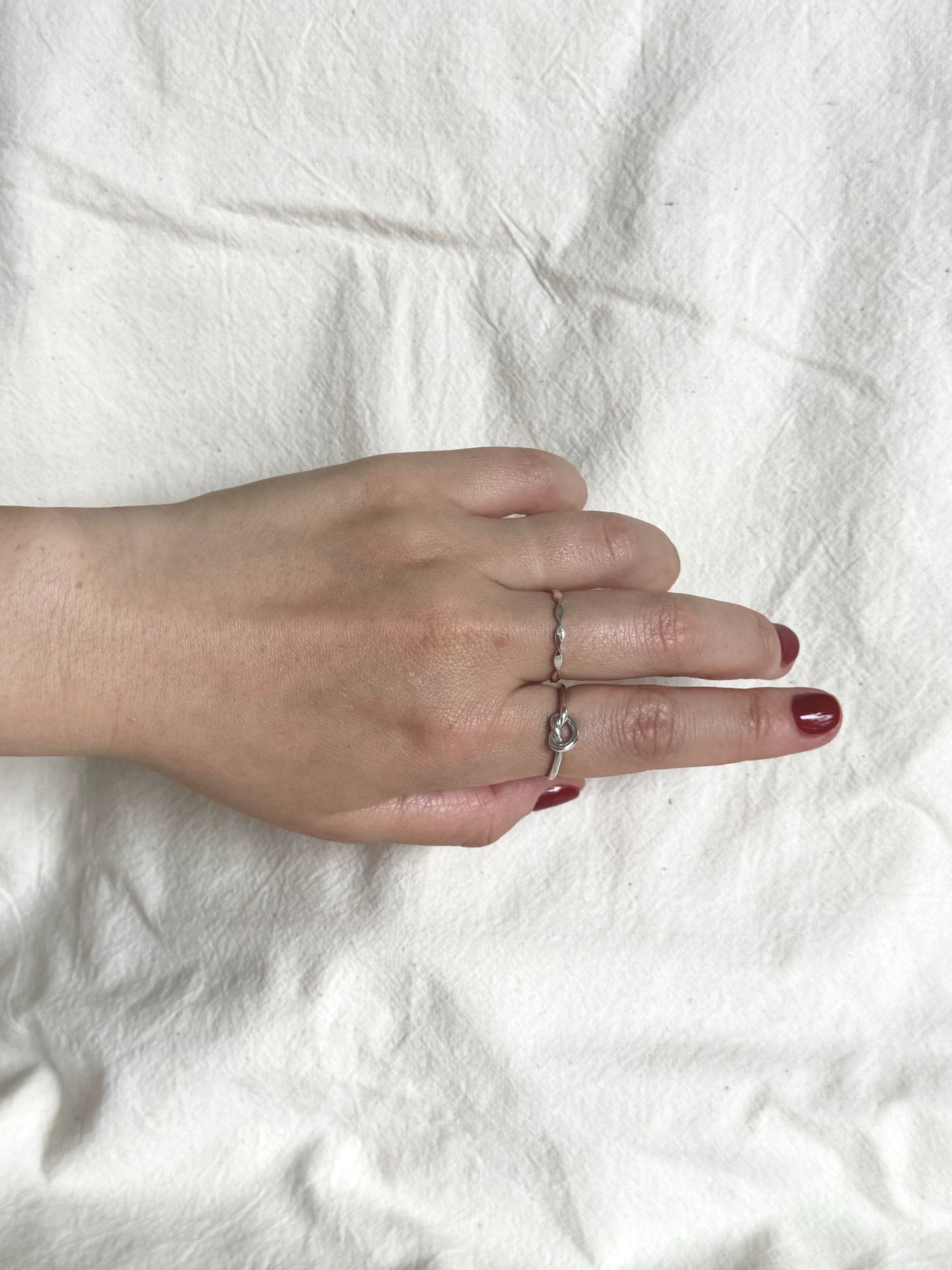 Pretzel Band-Twisted Sterling Silver Ring – 1.5mm