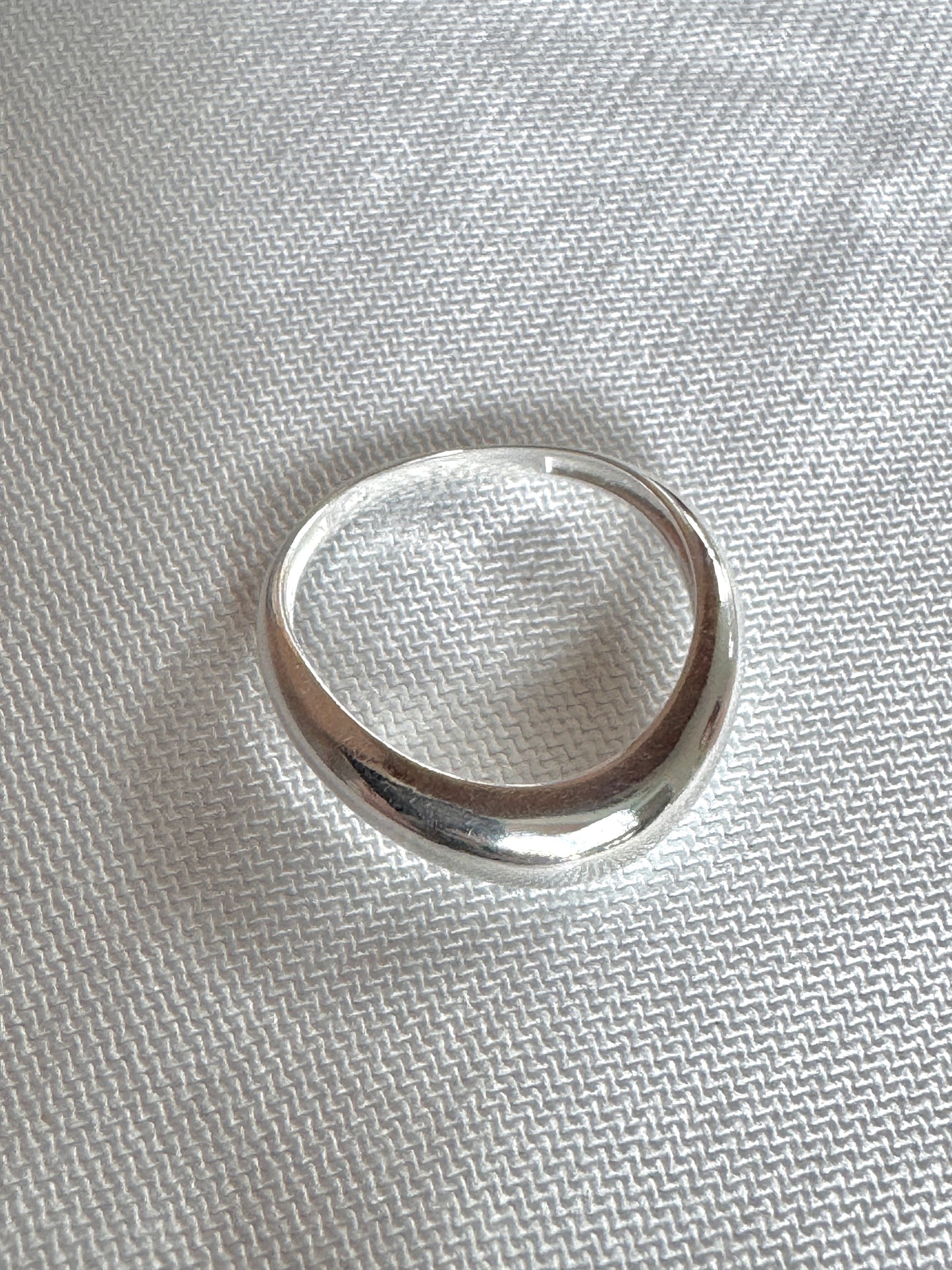 Bold Dome Sterling Silver Ring | High Polish Finish | Trendy Chunky Band