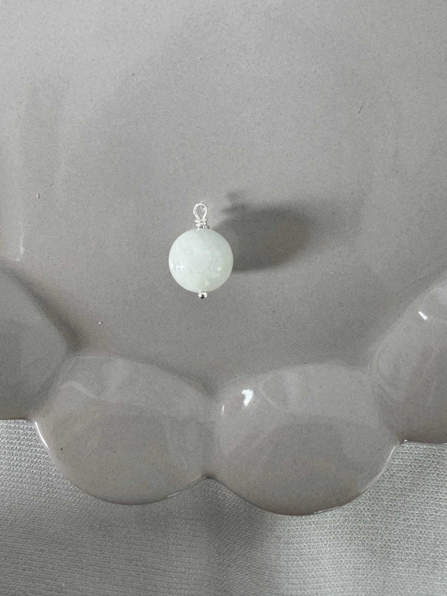 18mm Aquamarine Pendant Necklace – All Handmade with Sterling Silver
