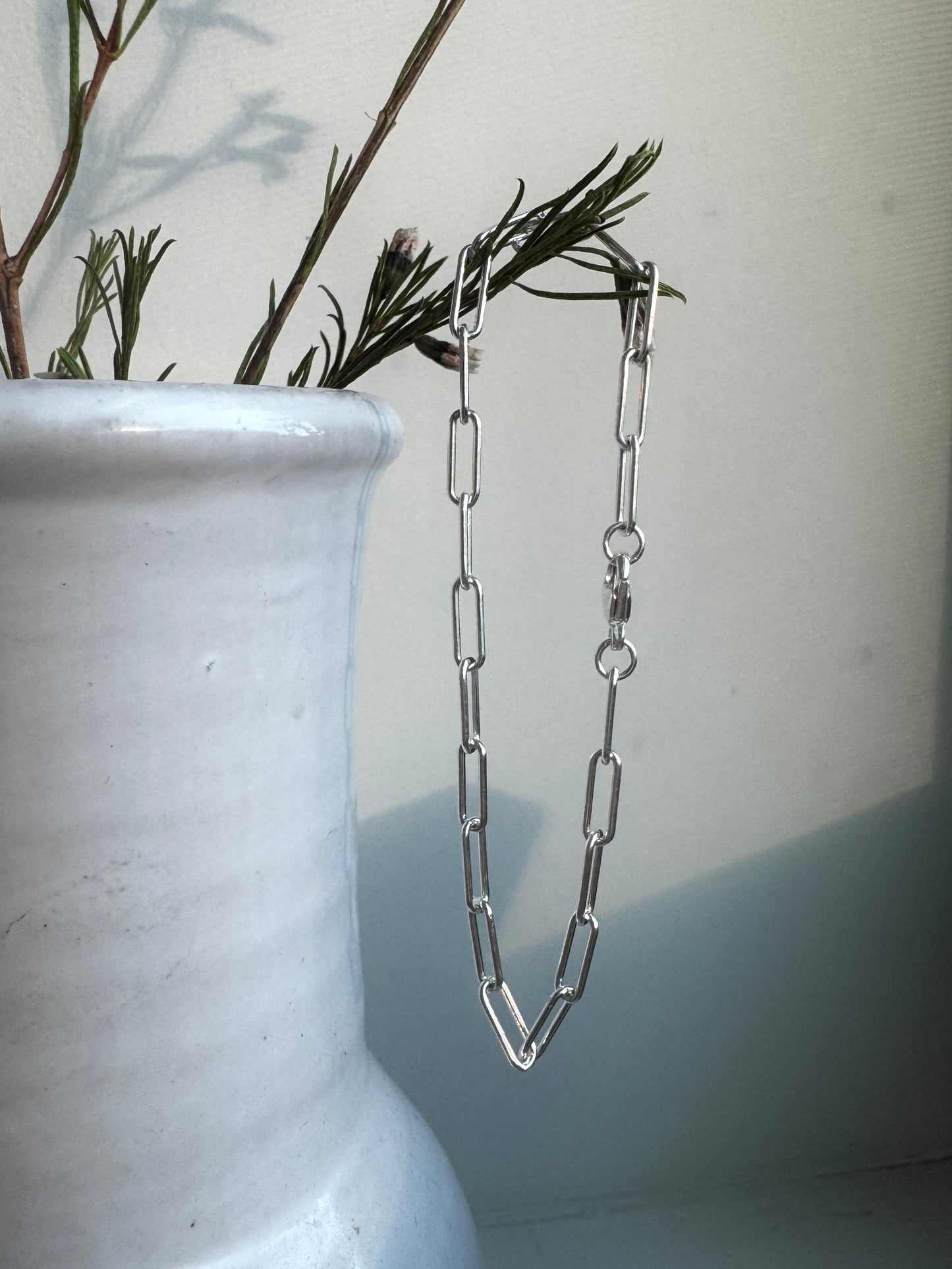 Boyfriend Paperclip chain bracelet