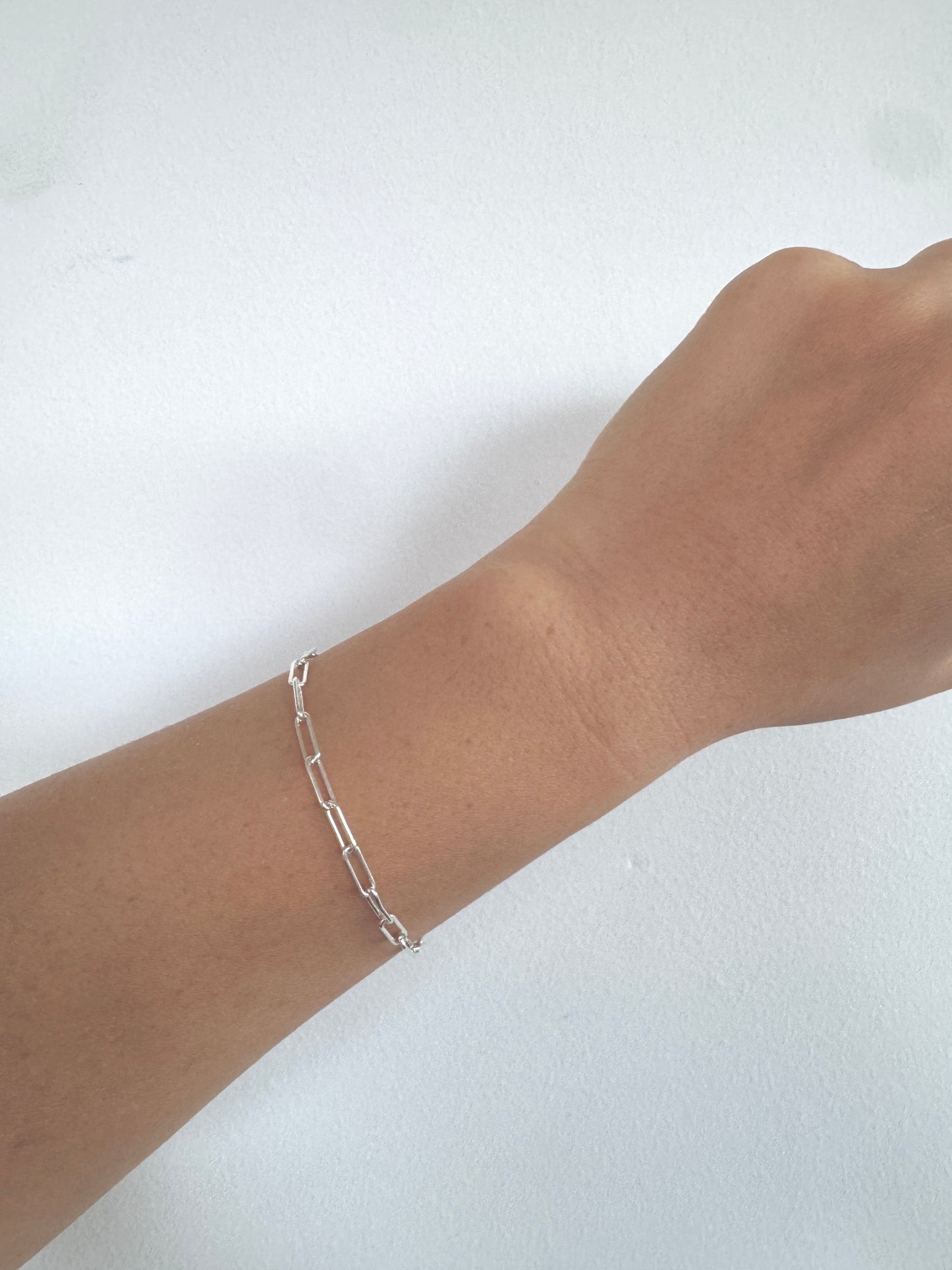 Boyfriend Paperclip chain bracelet