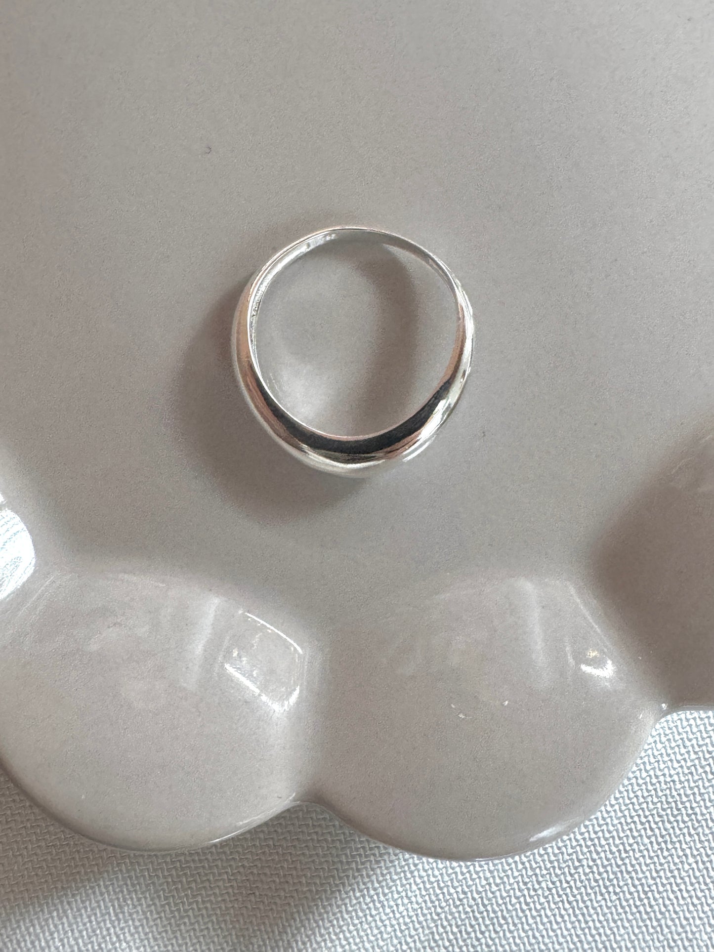 Bold Dome Sterling Silver Ring | High Polish Finish | Trendy Chunky Band
