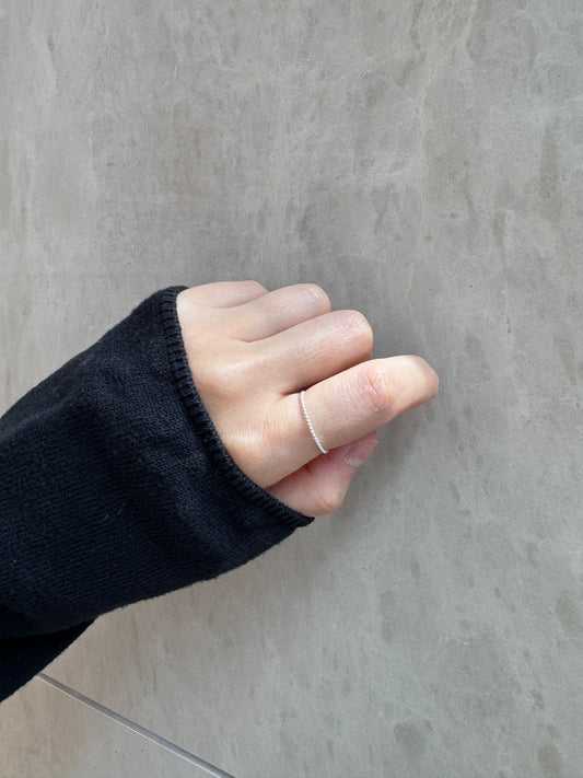 1mm Thin Sterling Silver Ring | Dainty Stacking Band | Minimalist Everyday Ring | Layering Ring for Women