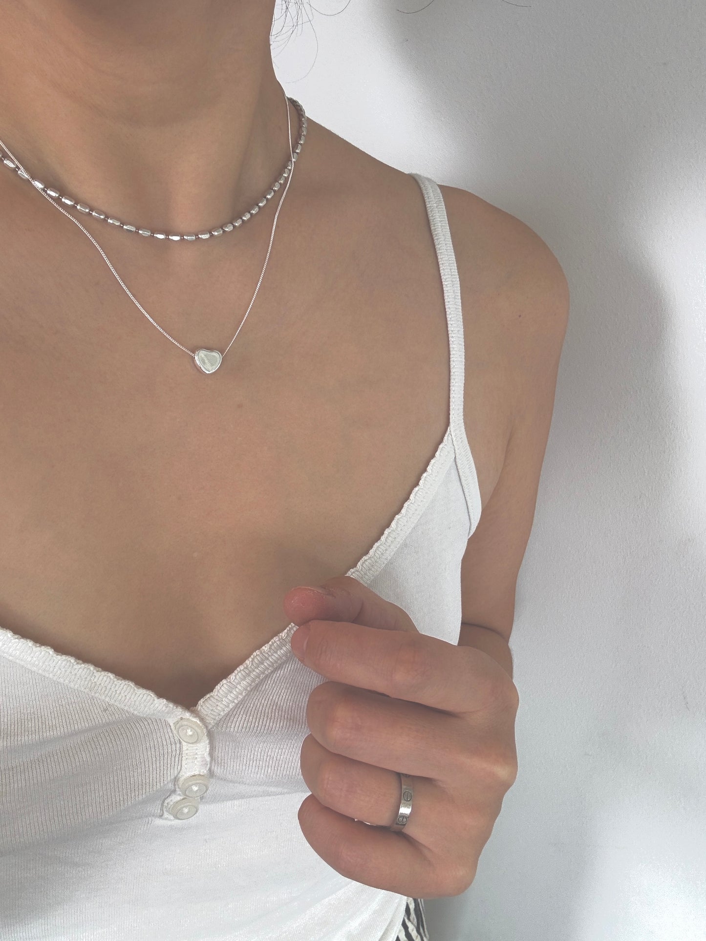 Sterling Silver Heart Necklace | 13mm Heart Pendant | Minimalist Everyday Jewelry