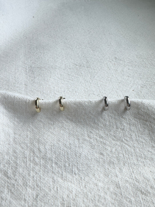 5mm bold round Silver Stud Earrings