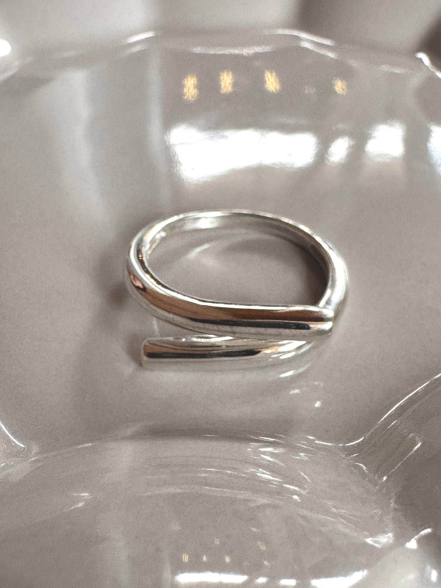 Bold Sterling Silver Adjustable Ring – 5mm Thick High Polish Wire Design