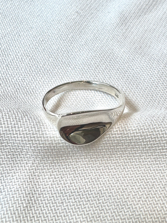 Chunky Wave Silver Ring | Minimalist Statement Ring