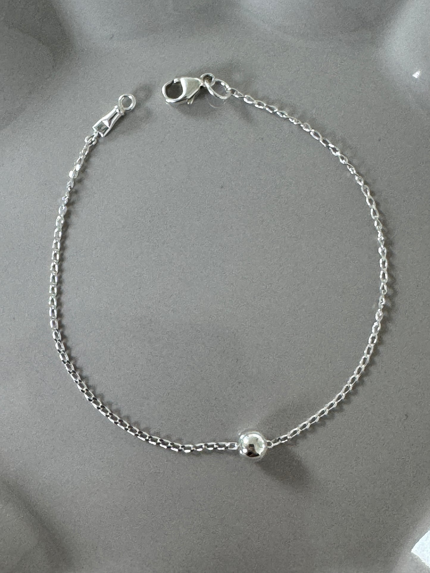 Custom 925 Silver Ball Chain Bracelet – Minimalist Elegant Jewelry